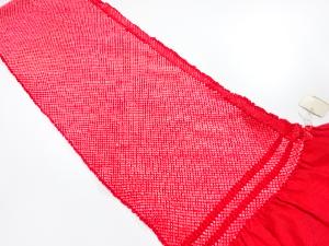 未使用品　正絹　振袖用　絞り　帯揚げ